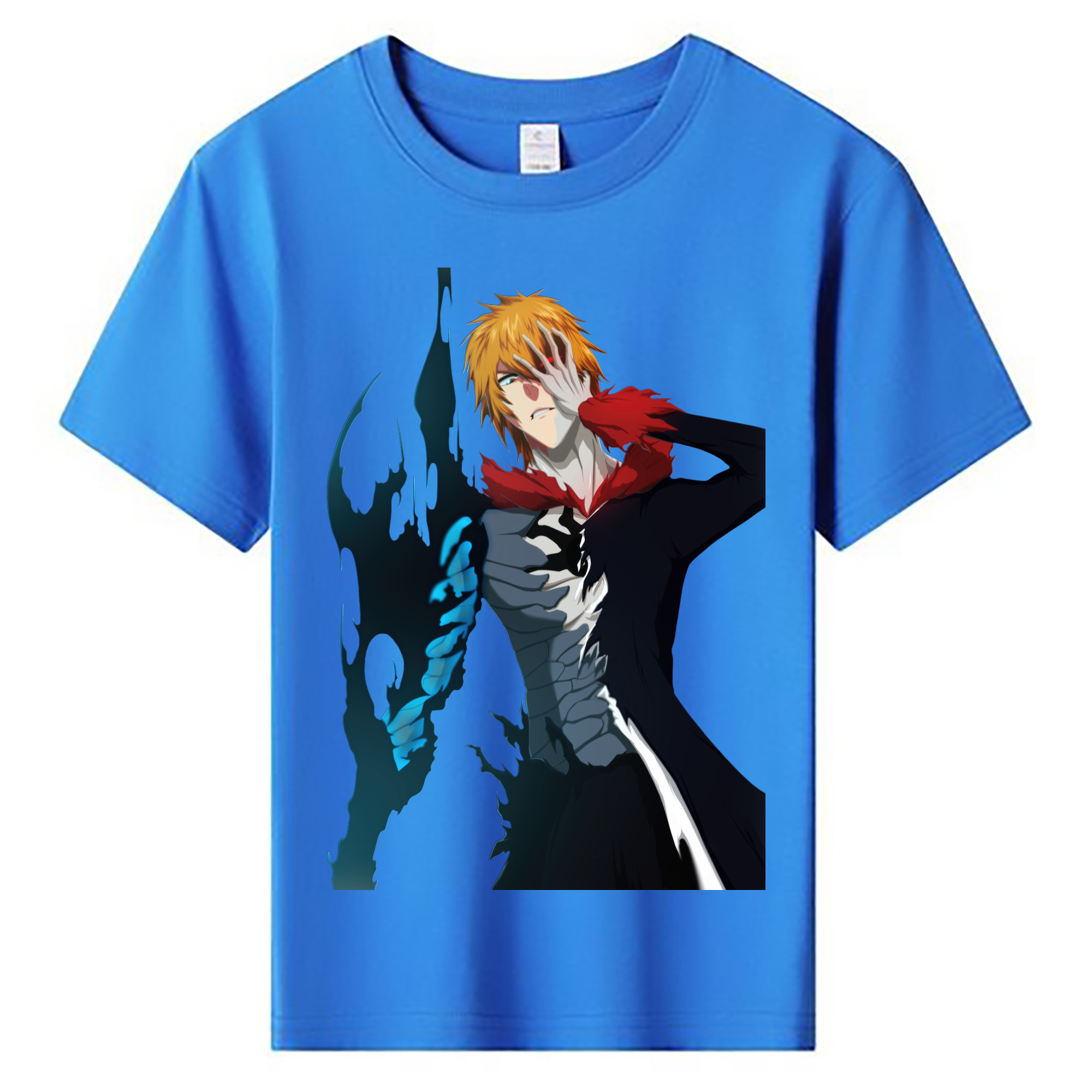 （画像用） ブリーチ 黒崎一護（くろさき いちご）BLEACH Kurosaki Ichigo 綿100％キッズTシャツ（フロントプリント）